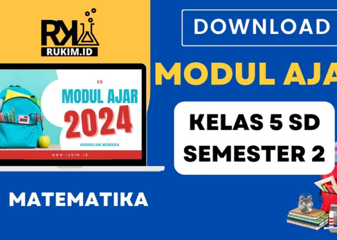 Download Modul Ajar Matematika Kelas 5 SD Semester 2 Kumer