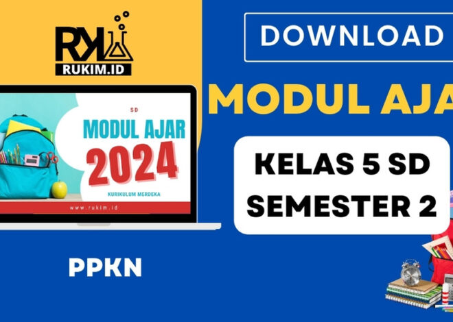 Download Modul Ajar PPKn Kelas 5 SD Semester 2 Kurikulum Merdeka